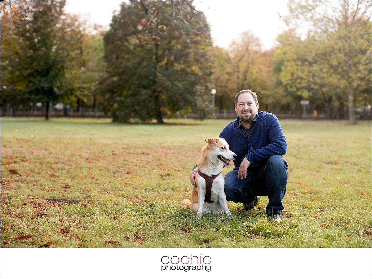 Fotoshooting mit Hund im Prater [Herbst] Cochic Photography Wedding
